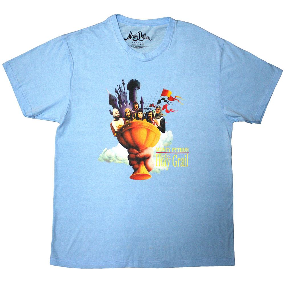 Monty Python - Holy Grail Cloud Mens Tshirt - Blue